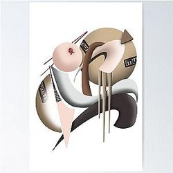 Abstract Gaara Naruto Art Poster