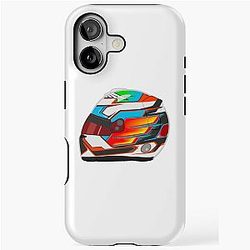 Gabriel Bortoleto 2024 Helmet iPhone Case
