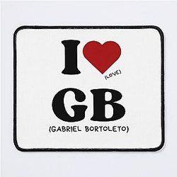 I Love Gabriel Bortoleto Mousepad