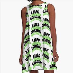 Live, laugh, A-Line Dress