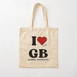 I love Gabriel Bortoleto Cotton Tote Bag