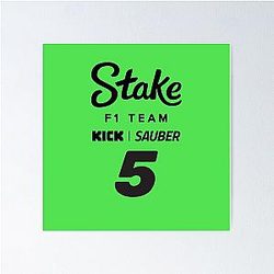 Stake Sauber Gabriel Bortoleto F1 Poster