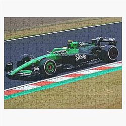Gabriel Bortoleto racing his 2025 F1 car at Suzuka during Japanese Grand Prix watercolor Jigsaw Puzzle