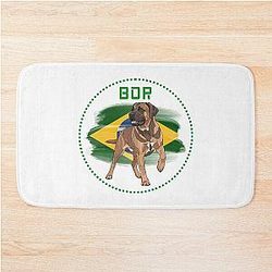 Dogs of the Formula 1 World - Gabriel Bortoleto Brazil Bath Mat