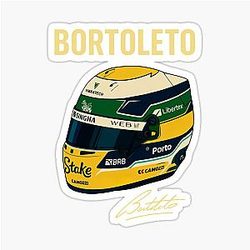 Gabriel Bortoleto Helmet Illustration Formula 1 Brazil Motorsport Art