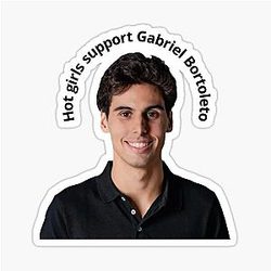Hot girls support Gabriel Bortoleto sticker