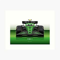 Gabriel Bortoleto Formula 1 Sauber Racing Car Art Print