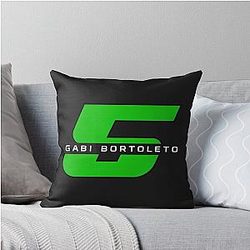 Gabriel Bortoleto F1 Driver Throw Pillow