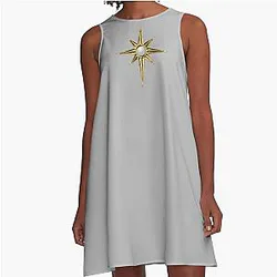 Lady Galadriel Star Elven Warrior Rings of Power Queen A-Line Dress
