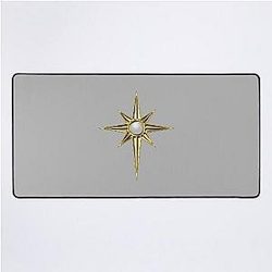 Lady Galadriel star elven badge Rings of Power queen warrior Desk Mat