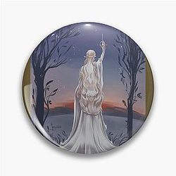 Galadriel Art Print Pin