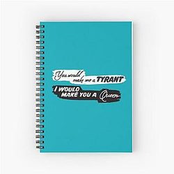 Galadriel x Halbrand Rings of Power Quote Spiral Notebook