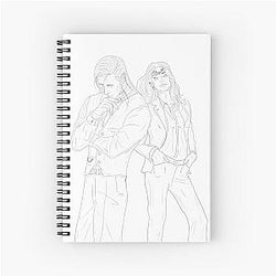 Galadriel and Celeborn spiral notebook
