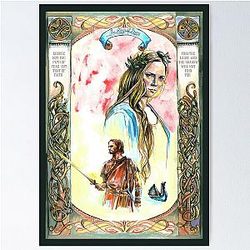 The Rings of Power Galadriel and Halbrand Poster