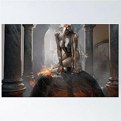 Galadriel in Amon Sul Poster