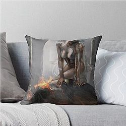 Galadriel in Amon Sul Throw Pillow