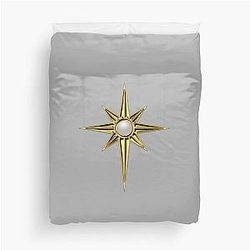 Lady Galadriel star badge Rings of Power queen warrior Quilt