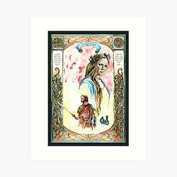 The Rings of Power Galadriel and Halbrand Art Print