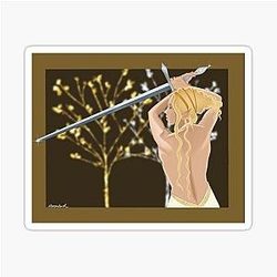 Muscle Mommy Galadriel Sticker