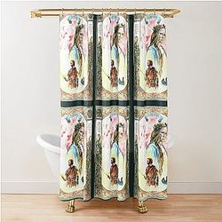 The Rings of Power Galadriel and Halbrand Shower Curtain