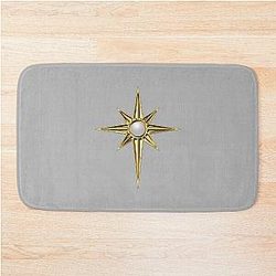 Lady Galadriel star, elven and Rings of Power, Queen, Bath Mat