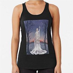 Galadriel Art Print Racerback Tank Top