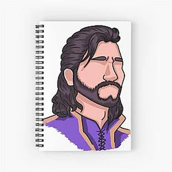 Gale Dekarios - Headshot - Baldur's Gate - Spiral Notebook Variation 3