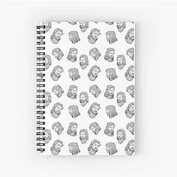 The Faces of Gale Dekarios Spiral Notebook