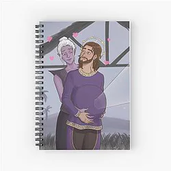 Pregnant Gale Dekarios Spiral Notebook