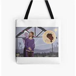 Pregnant Gale Dekarios meme BG3 All Over Print Tote Bag