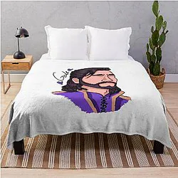 Gale Dekarios - Baldur's Gate 3 - Headshot - Colour Throw Blanket