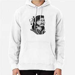 Gale Dekarios - Baldurs Gate Headshot Variation 2 Black and White Pullover Hoodie