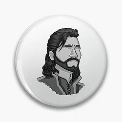 Gale Dekarios - Headshot - Baldur's Gate - Variation - Greyscale Pin