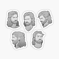The Faces of Gale Dekarios Sticker