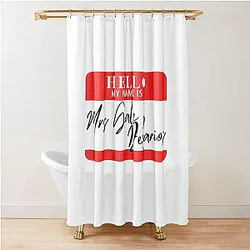 Hello my name is Mrs Dekarios Shower Curtain
