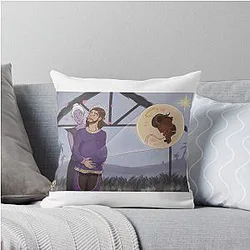 Pregnant Gale Dekarios meme BG3 Throw Pillow