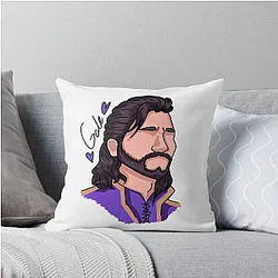 Gale Dekarios - Baldur's Gate 3 - Headshot Variation 1 Colour Throw Pillow
