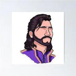 Gale Dekarios Headshot Baldur's Gate Poster Variation 3