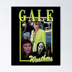 Gale Weathers Scream Movie Art T-Shirt for Horror Fans Gift for Movie Collectors Poster