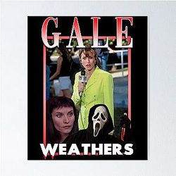 Gale Weathers Scream Tribute T-Shirt For Horror Fans Poster