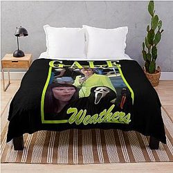 Gale Weathers Scream Tribute Throw Blanket