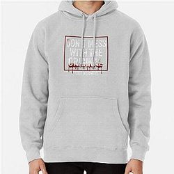 Don't Mess with the Original Scream Movie Quote Gale Weathers Distressed Typography Pullover Hoodie