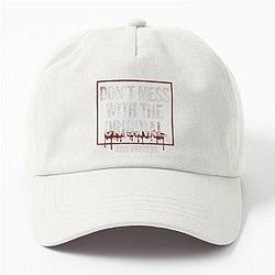 Don't mess with the original Scream movie quote distressed typography dad hat