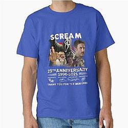Scream 25th Anniversary Cast Sidney Gale Weathers Dwight Gifts Classic T-Shirt