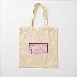 Don't Mess with the Original T-Shirt Scream Movie Quote Gale Weathers Distressed Typography Cotton Tote Bag