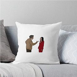 Dewey Riley and Gale Weathers Throw Pillow