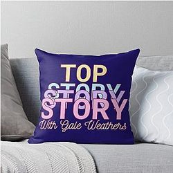 Top Story with Gale Weathers Pastel Throw Pillow