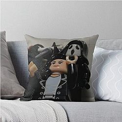 Lego Scream 3 - Gale Weathers vs Ghostface Throw Pillow