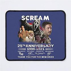 Scream Movie 25th Anniversary Cast Signed Sidney Gale Weathers Dwight Gifts Vintage Amazing Mouse Pad