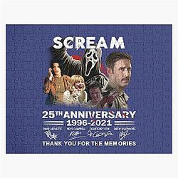 Scream Movie 25th Anniversary 1996 Cast Signed Sidney Gale Weathers Dwight  Gifts Vintage Amazing Jigsaw Puzzle